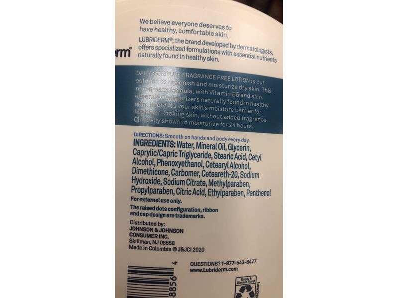 Lubriderm Daily Moisture Lotion, 16 fl oz | 473 mL