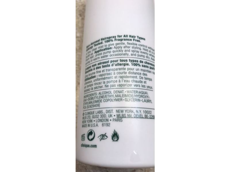 Clinique Non-Aerosol Hairspray, 8.45 fl oz/250 mL