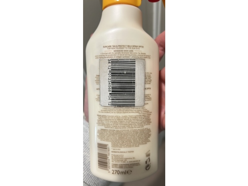 Carroten Suncare Milk Spray, Magic Tan And Protect, SPF 30, 270 mL