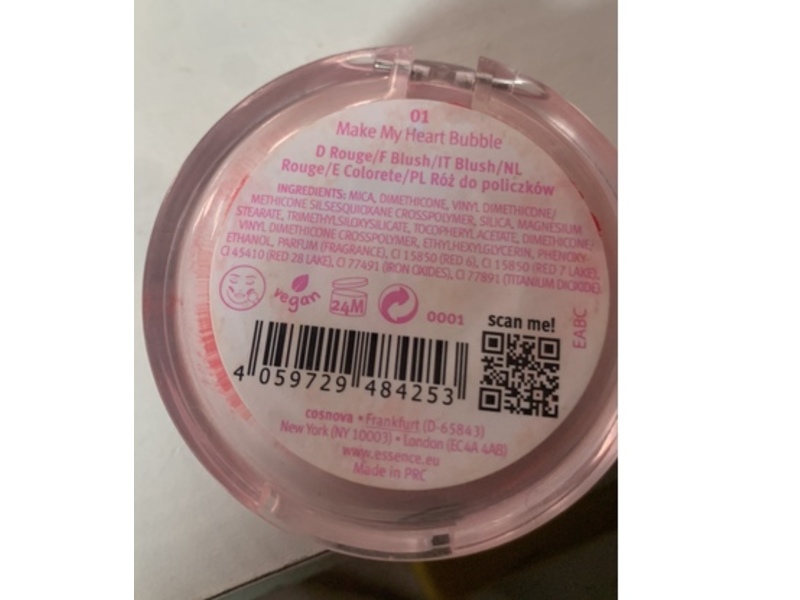 Essence It's Bubble Gum Fun Bouncy Blush, 01 Make My Heart Bubble, 0.16 oz/4.7 g
