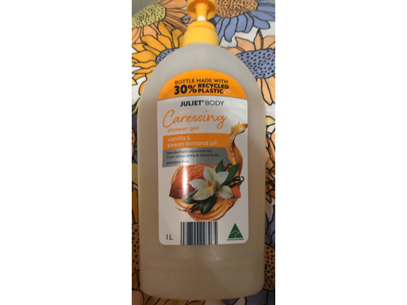 Juliet Body Caressing Shower Gel, Vanilla & Sweet Almond Oil, 1 L