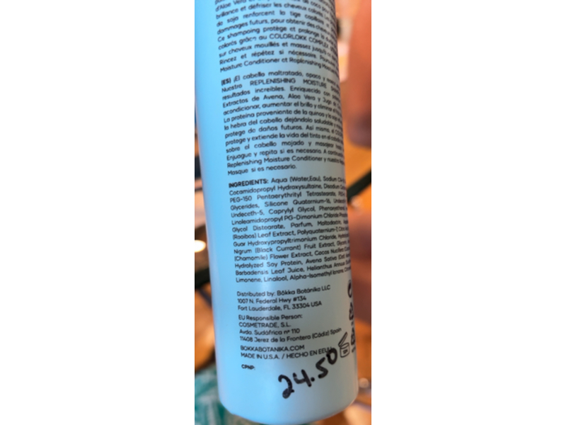 Bokka Botanika Replenishing Moisture Shampoo,10.1fl oz /300 mL