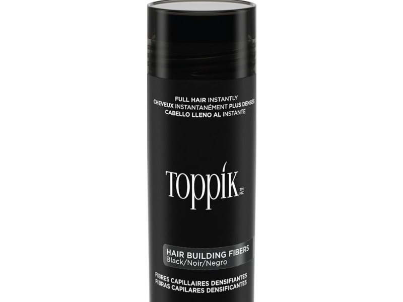 Toppik Hair Building Fiber, Black, 0.42 fl oz/12 g