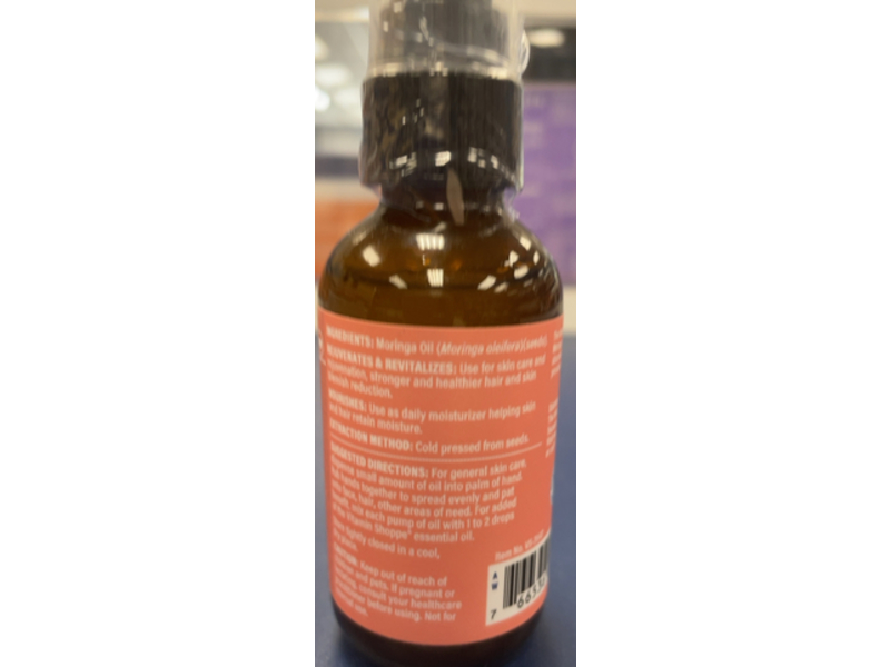 The Vitamin Shoppe Moringa Skin Care Oil, Natural, Rejuvenating & Nourishing Beauty, 1.7 fl oz/50 mL
