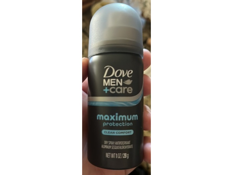 Dove Men +Care Maximun Protection Dry Spray Antiperspirant, Clean Comfort, 1 oz/28 g