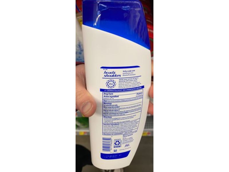 Head & Shoulders Dandruff Itchy Scalp Care Shampoo, 12.5 fl oz/370 mL