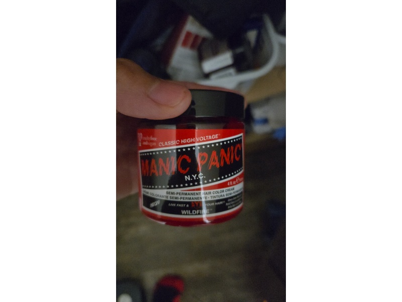 Manic Panic Semi-Permanent Hair Color Cream, Wildfire, 4 fl oz/118 mL
