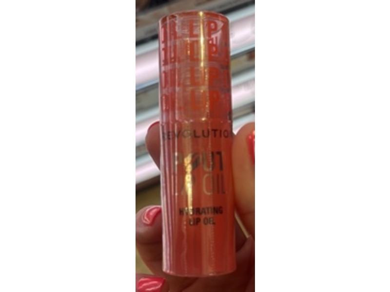 Revolution Beauty London Pout Lip Oil, Juicy Peach, 0.13 oz