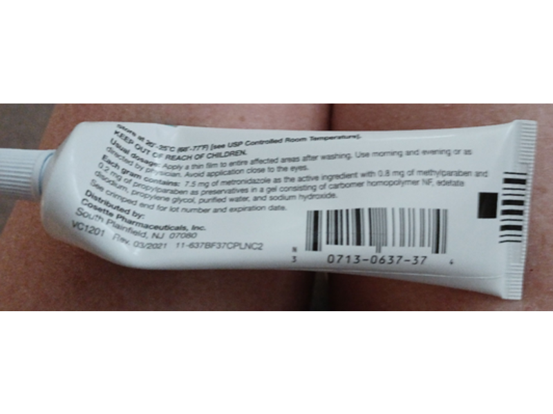 Metronidazole Gel Usp, 0.75%, 45 g Cosette Pharmaceuticals, Inc. (RX)
