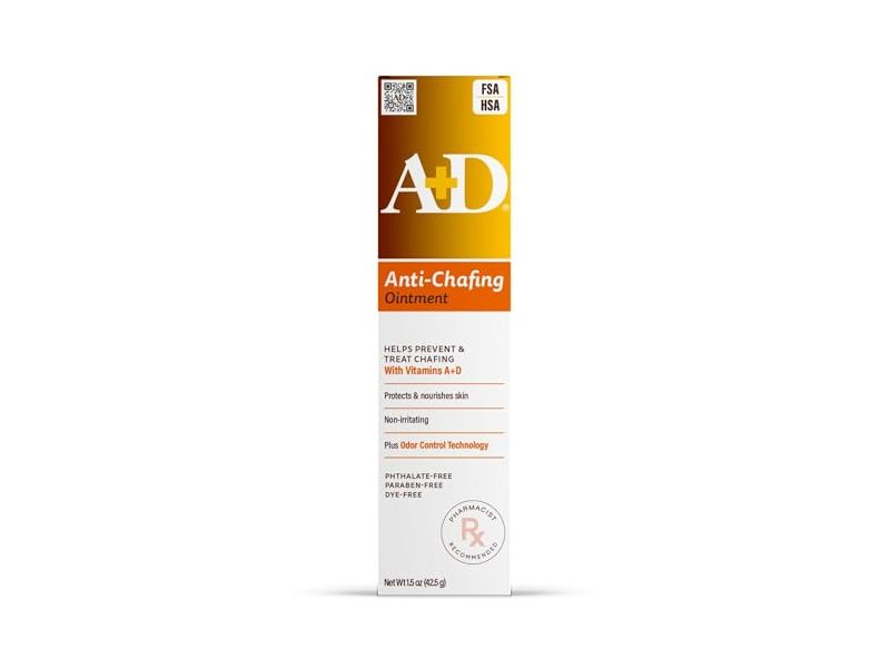 A+D Anti-Chafing Ointment, Vitamins A+D, 1.5 oz/42.5 g