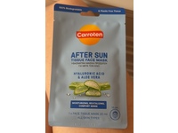 Carroten After Sun Tissue Face Mask, Hyaluronic Acid & Aloe Vera, 20 mL, 1 Count - Image 4