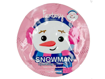 Fantasy Hydrating Sheet Mask, Snowman, 0.71 fl oz/21 mL