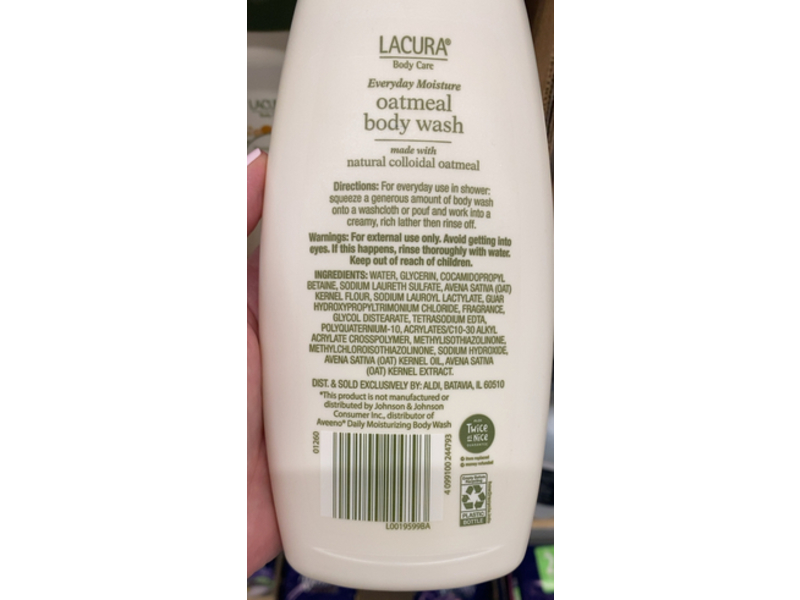 Lacura Oatmeal Body Wash, Natural Colloidal Oatmeal, 18 fl oz/532 mL