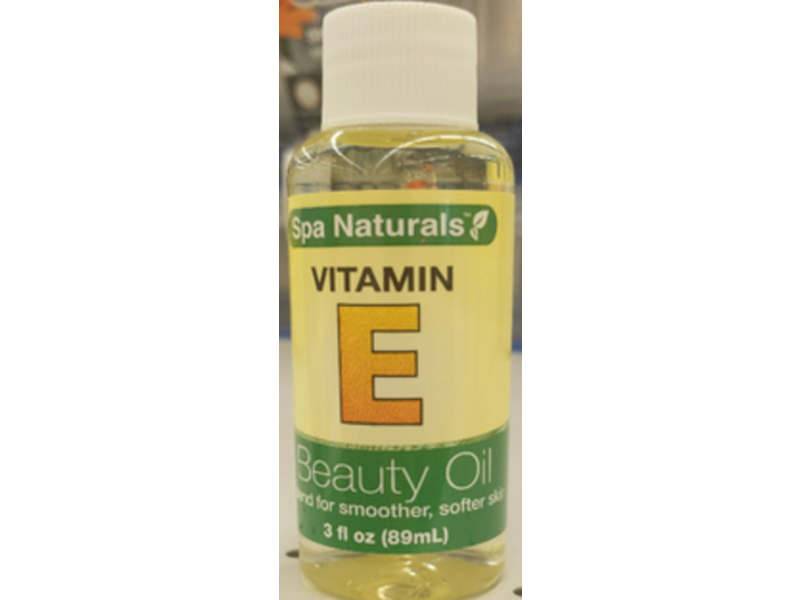 Spa Naturals Vitamin E Beauty Oil, 3 fl o0z/89 mL, Pack Of 4
