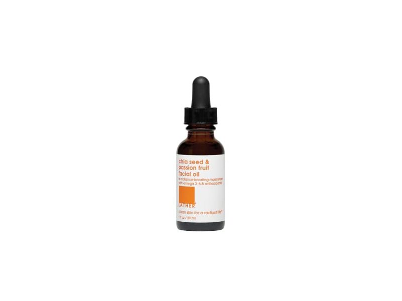 Lather Face Oil, Chia Seed & Passion Fruit, 1 fl oz/29 mL