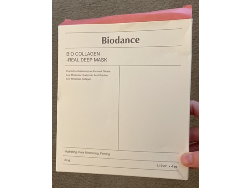 Biodance Bio-Collagen Real Deep Mask, 1.19 oz/34 g, 4 Count