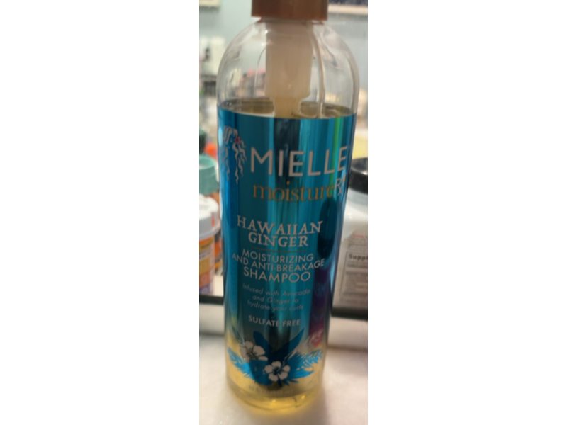 Mielle Moisture Rx Moisturizing & Anti-Breakage Shampoo, Hawaiian Ginger, 12 fl oz/355 mL