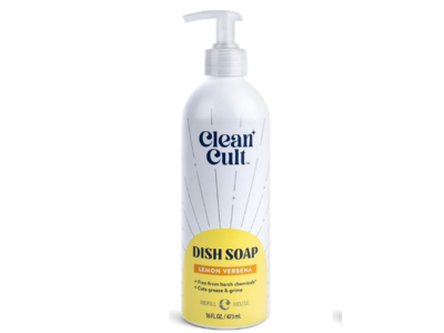 Clean Cult Dish Soap, Lemon Verbena, 16 fl oz/473 mL