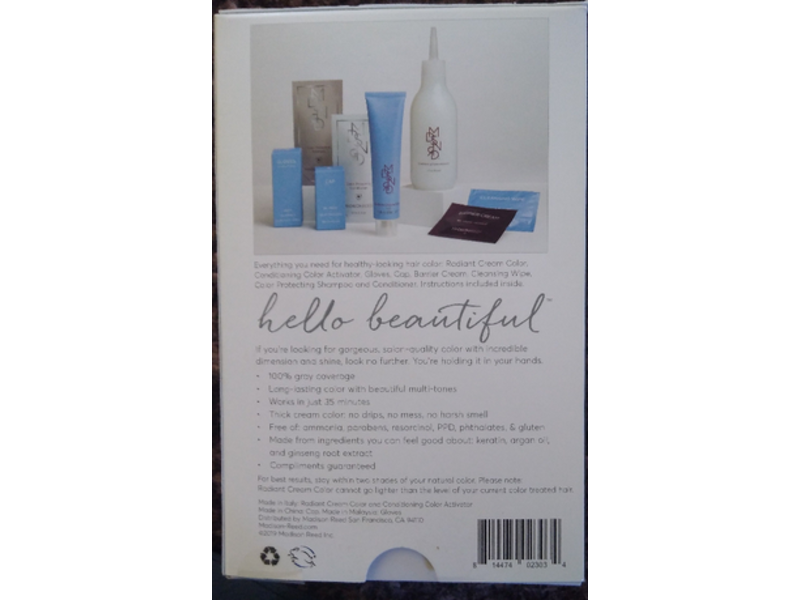 Madison Reed Radiant Hair Color Kit, Permanent Hair Color, 2Nna Pescara Darkest Black