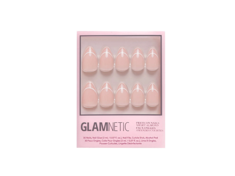 Glamnetic Short Almond Press On Nails, 5F Heavenly, 0.007 fl oz/2 mL, 30 Count