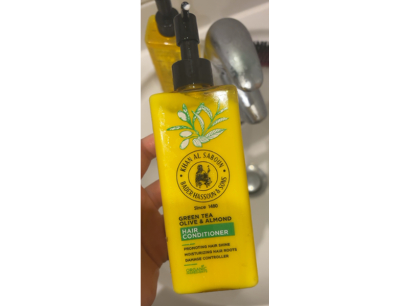 Khan Al Saboun Hair Conditioner, Green Tea + Olive & Almond, 8 fl oz/250 mL