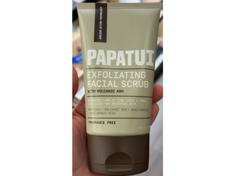 Papatui Ageless Action Exfoliating Facial Scrub, Volcanic Ash, 4 fl oz/113 g