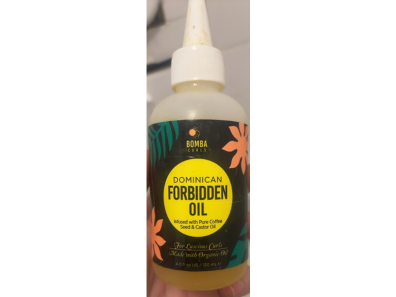 Bomba Curls Dominican Forbidden Oil, Pure Coffee Seed & Castor Oil, 4.0 fl oz/120 mL