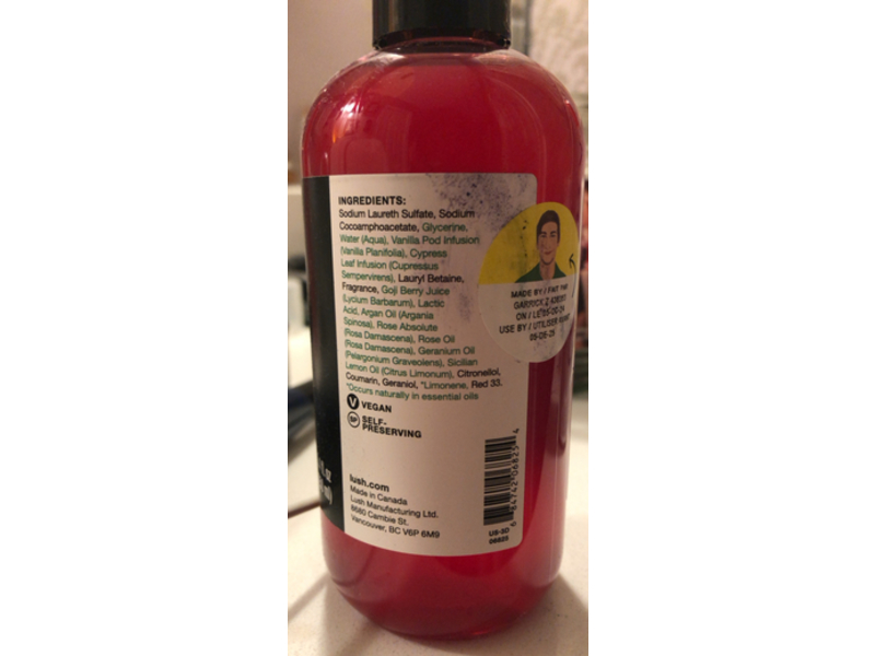 Lush Shower Gel, Rose Jam, 8.4 fl oz/250 mL