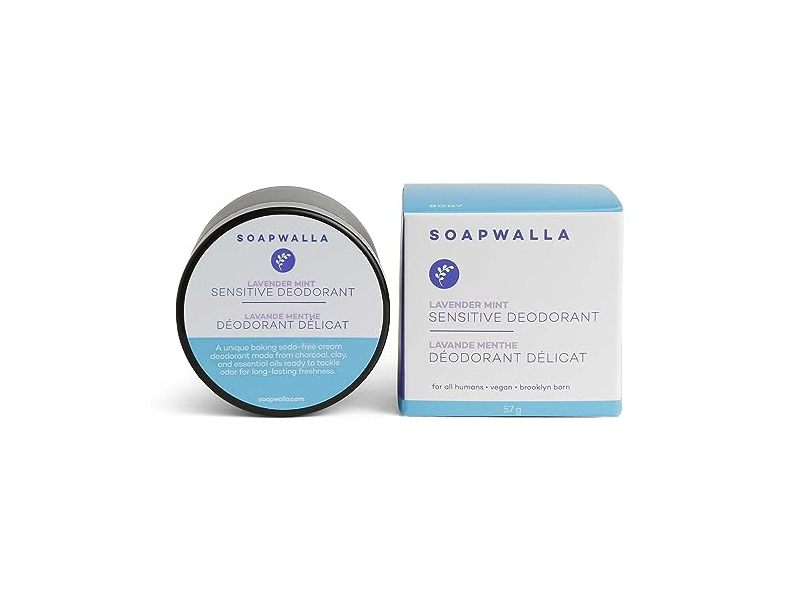 Soapwalla Sensitive Deodorant Cream, Lavender Mint, 2 oz/57 g