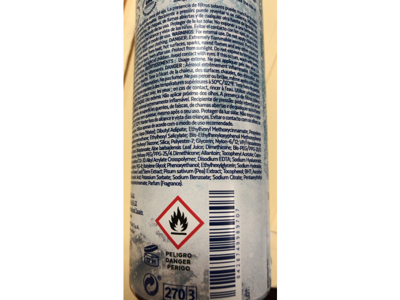 Sensilis Sensitive Skin Lab Invisible & Light Dry Touch Body Spray, Hyaluronic Acid & Vitamin E, SPF 50, 200 mL