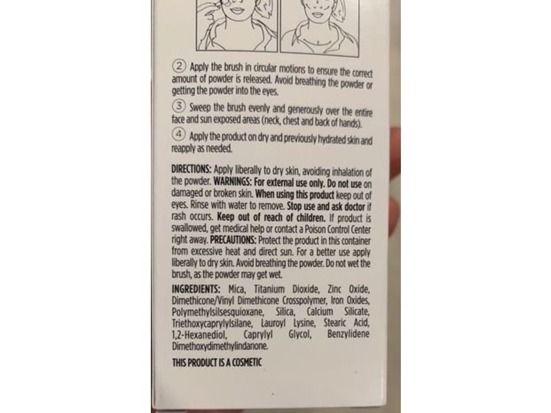 Isdin Mineral Brush On-the-Go Facial Powder, SPF 50, 0.14 oz/4 g