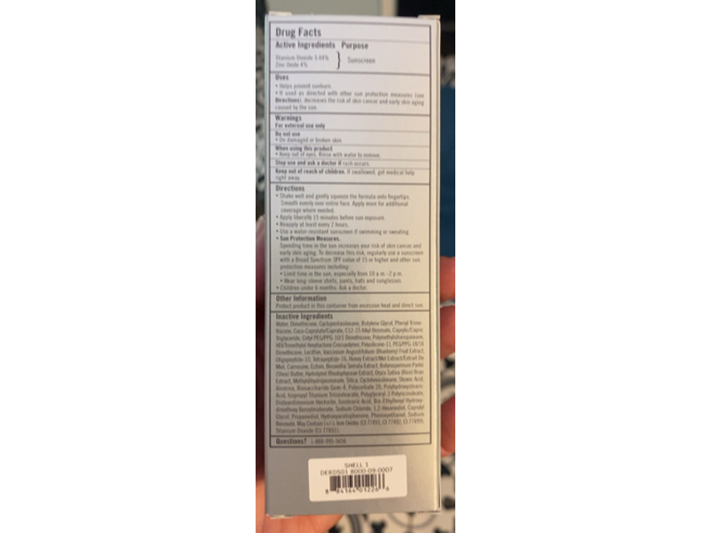 Rodan + Fields Radiant Defense Perfecting Liquid Tinted Moisturizer, SPF 30, Shell 1, 1.69 fl oz/50 mL