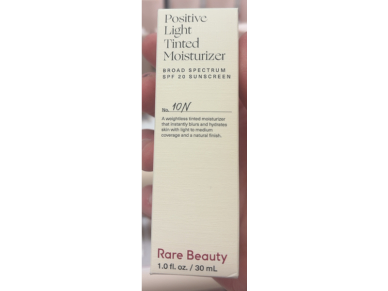 Rare Beauty Positive Light Tinted Moisturizer, SPF 20, 10N, 1.0 fl oz/30 mL