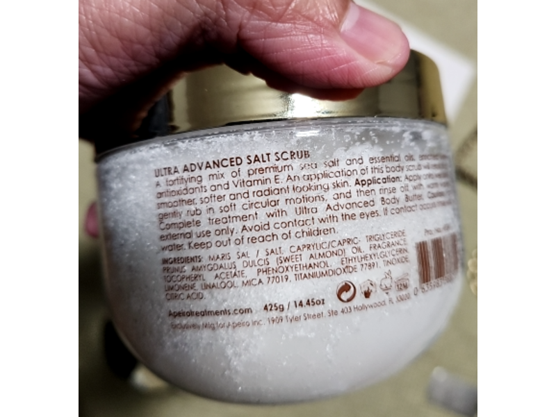 Apeiro Ultra Advanced Salt Scrub, 14.45 oz/ 425 g