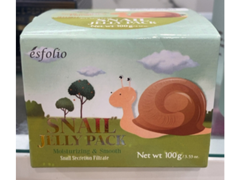 Esfolio Snail Jelly Pack, Moisturizing & Smooth, 3.53 oz/100 g