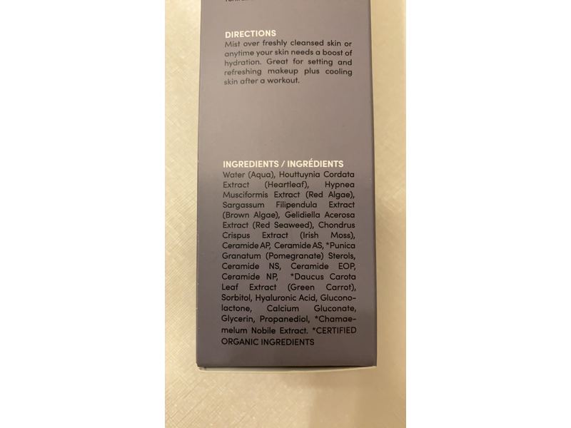 Fitglow Beauty Natural Sea Ceramide Toning Mist 4 fl oz/120 ml