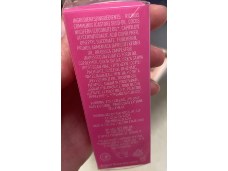 Kopari Tri Peptide Lip Cloud Lip Oil, 0.17 fl oz/4.7 g