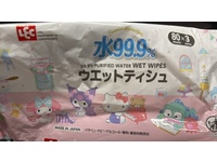 LEC Sanrio Characters Wet Wipes, Pack Of 80, 3 Packs - Image 3