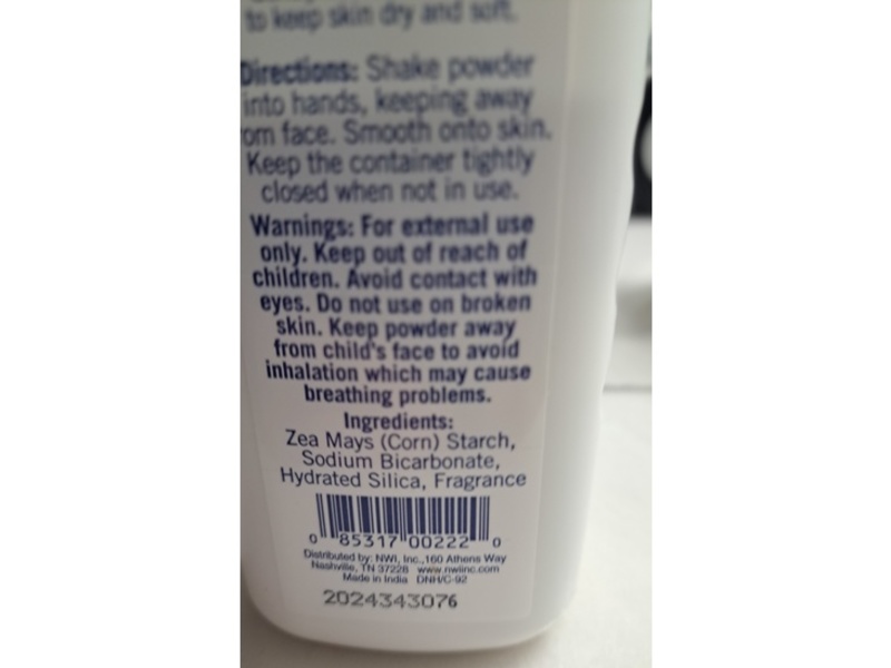 Freshscent Soothing Baby Powder, Cornstarch Formula, 4 oz/113 g