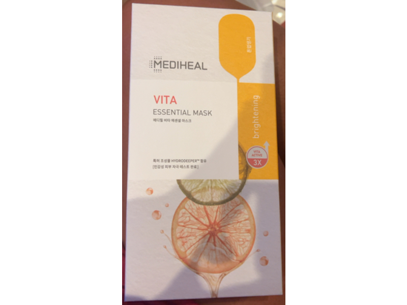 Mediheal Vita Essential Face Mask, Brightening, 0.81 fl oz/24 mL