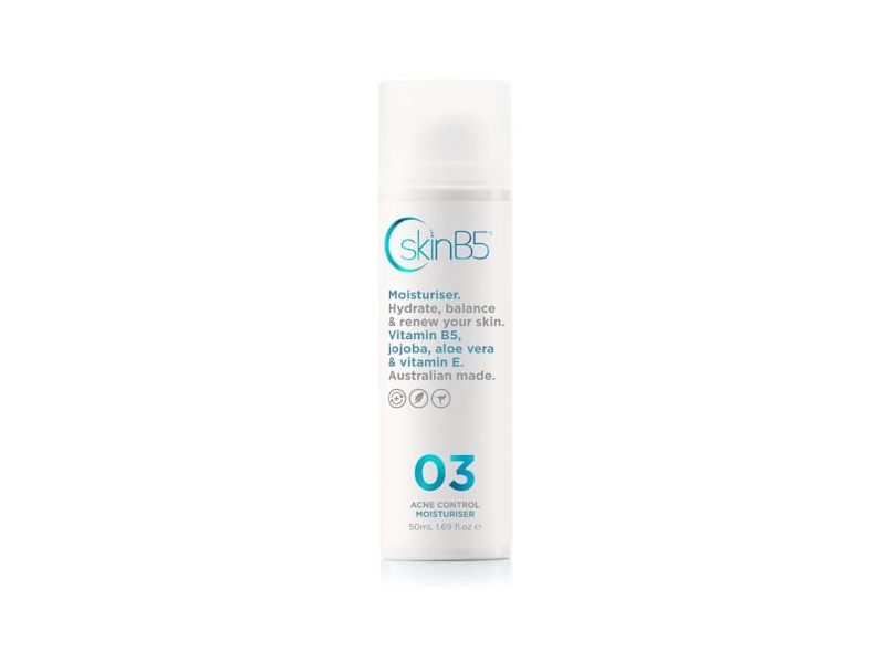 SkinB5 Acne Control Moisturizer, Vitamin B5, Jojoba, Aloe Vera & Vitamin E, 1.69 fl oz/50 mL