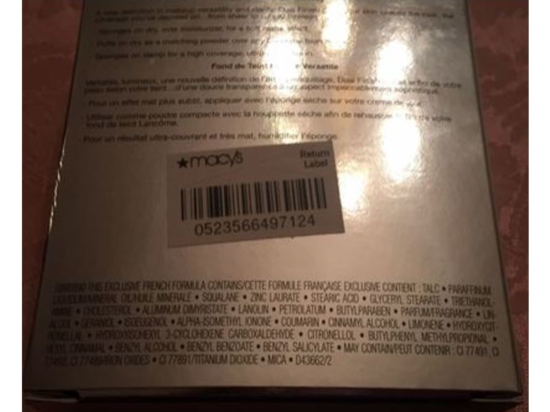 Lancome Paris Dual Finish Versatile Powder Makeup, 320 Amande III Neutral, 0.67 oz/19 g