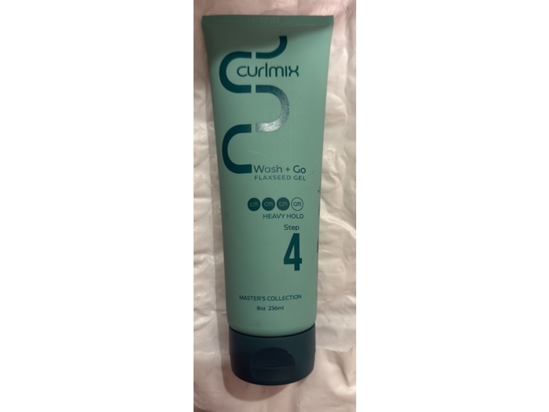 CurlMix Wash + Go Flaxseed Gel, Heavy Hold Step 4, 8 oz/236 mL