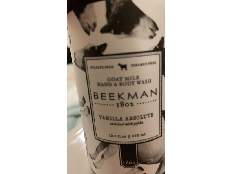 Beekman 1802 Goat Milk Hand & Body Wash, Vanilla Absolute, 12.5 fl oz/370 mL