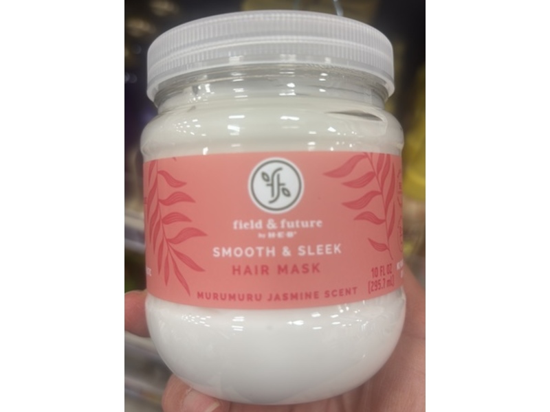 H E B Field & Future By Her Smooth & Sleek Hair Mask, Murumuru Jasmine Scent, 10 fl oz/295.7 mL