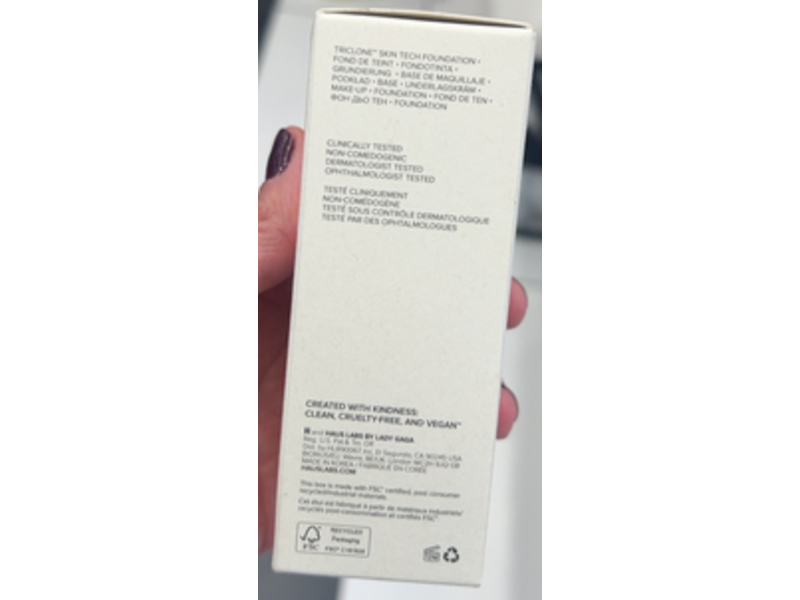 Haus Labs By Lady Gaga Triclone Skin Tech Foundation, 130 Light Warm, 1 oz/30 mL