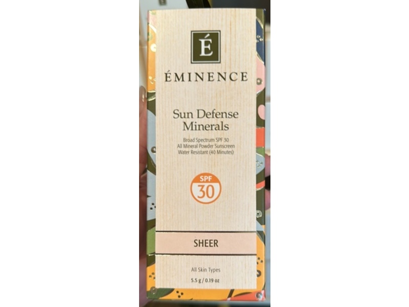 Eminence Sun Defense Minerals Sunscreen, SPF 30, Sheer, 0.19 oz/5.5 g