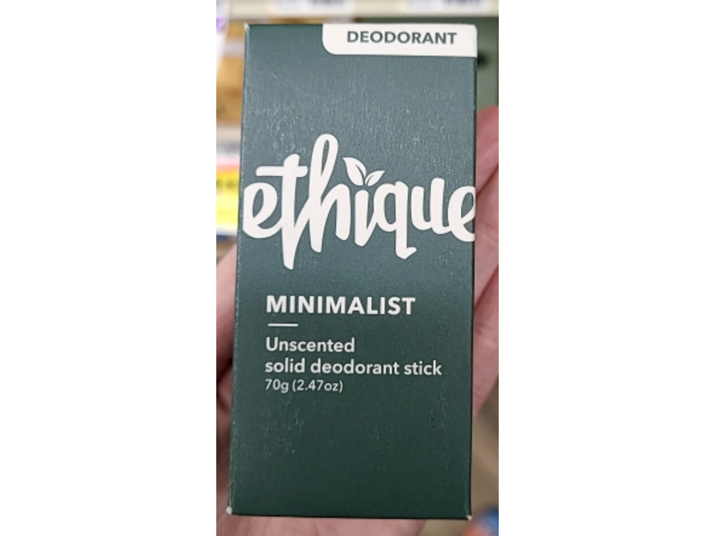 Ethique Minimalist Solid Deodorant Stick, 2.47 oz/70 g
