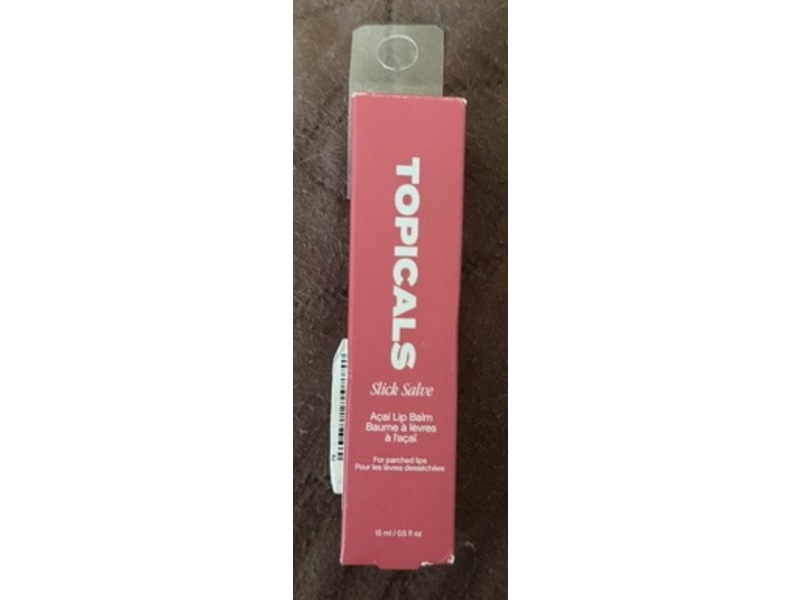 Topicals Slick Salve Lip Balm, Acai, 0.5 fl oz/15 mL.