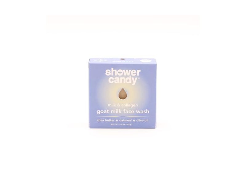 Shower Candy Goat Milk Face Wash, Milk + Collagen, 5 oz/142 g